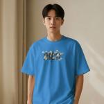 RICH Oversized Graphic T-Shirt – Blue | “I’m Not Bad, I’m Just Rich” Edition